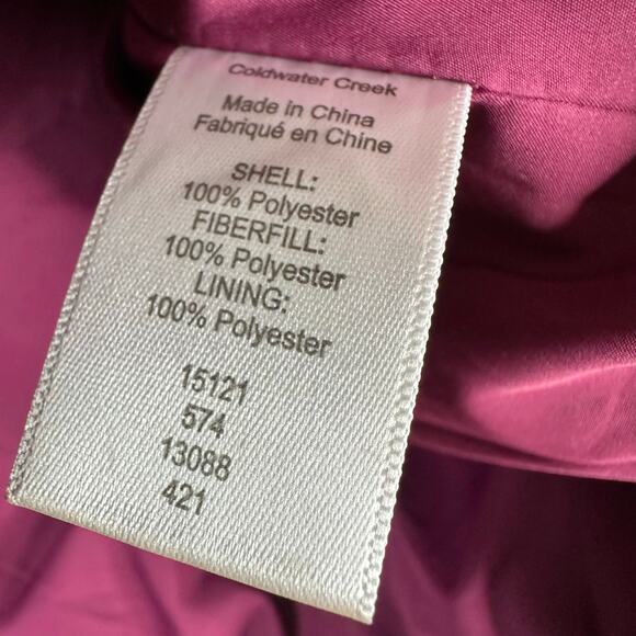 Coldwater Creek Womens size XL Quilted Zip Up Vest - Picture 4 of 5